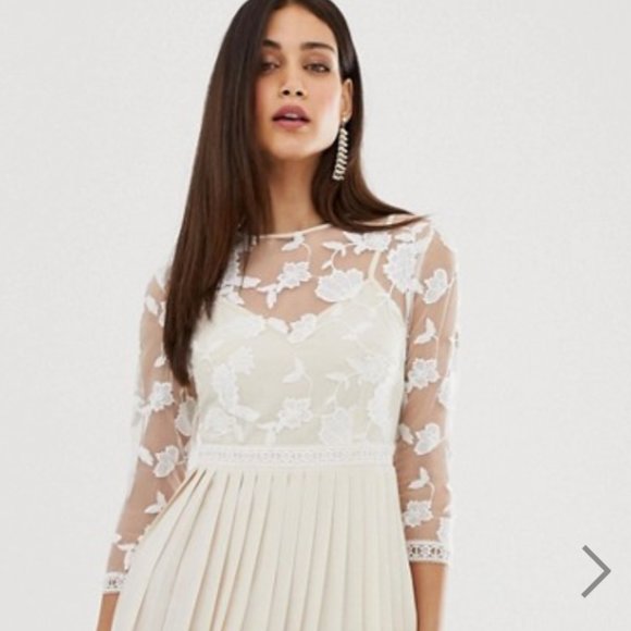 ASOS Dresses & Skirts - Lace Illusion Elopement, Bridal, Engagement Dress